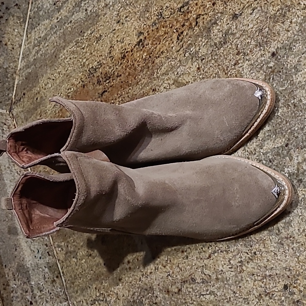 Jeffrey Campbell Cromwell Wmns Gray Suede Booties  size 7